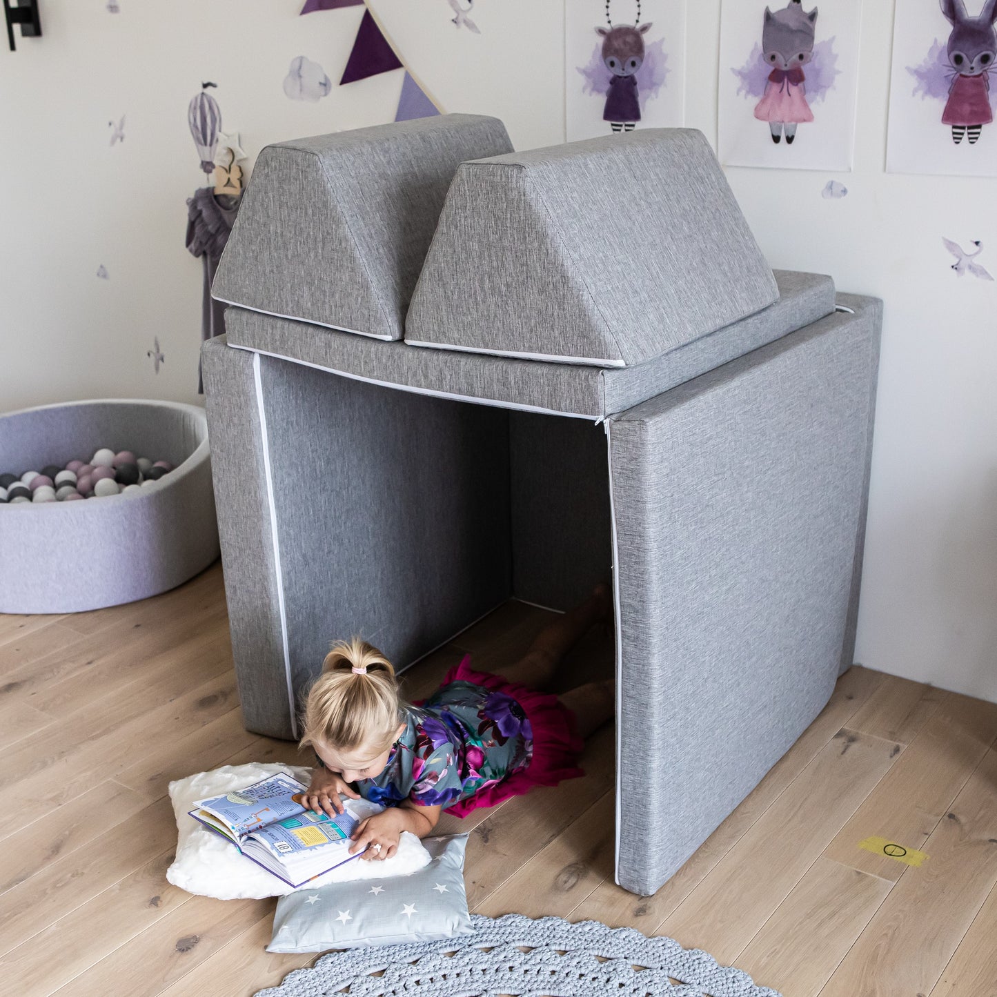 soft play couch sofa grey