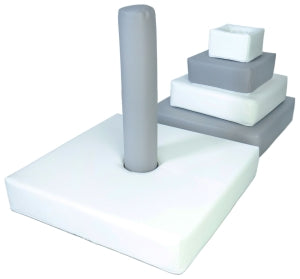 Stacking Pyramid Tower - White/Grey Express