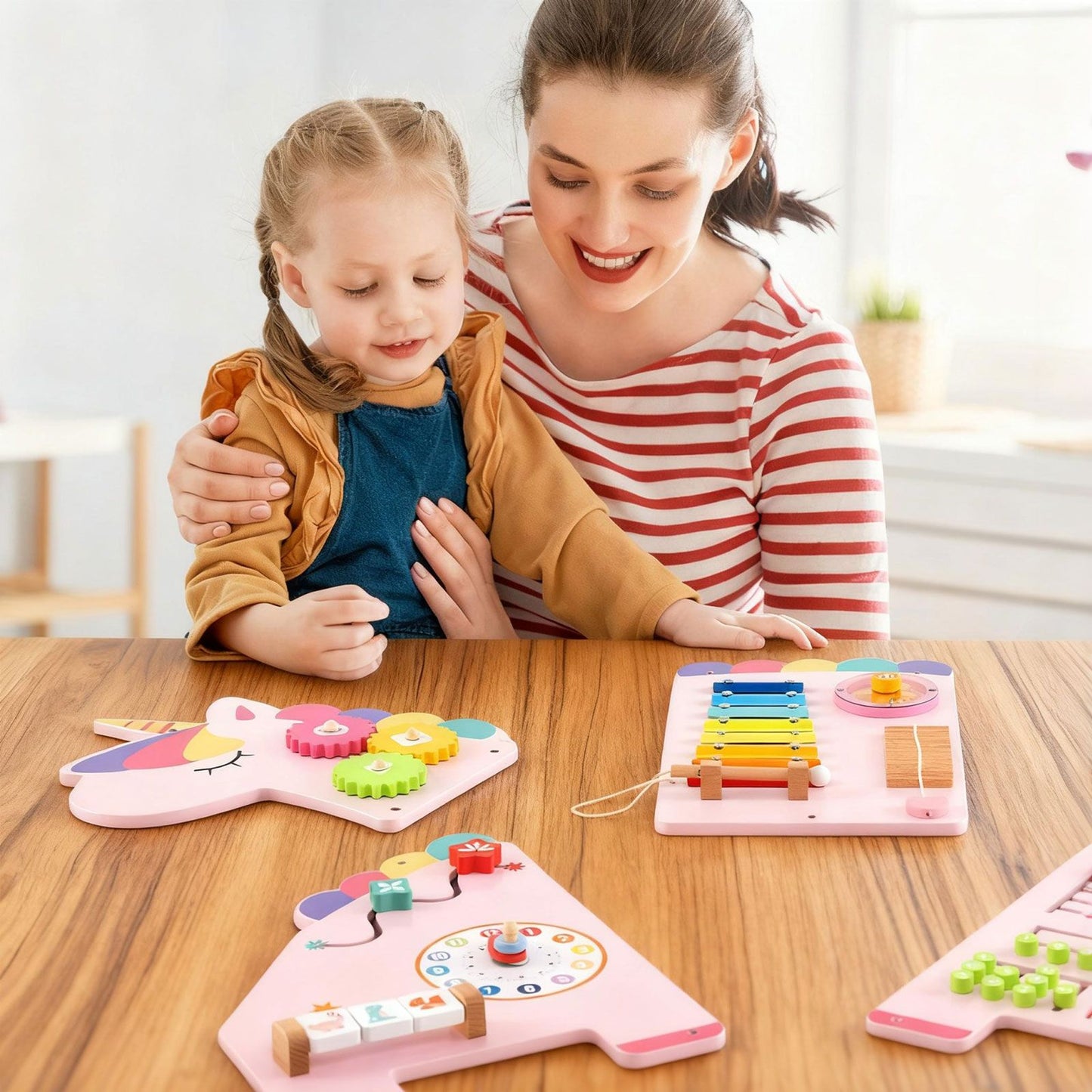 Unicorn Montessori Wall Busy Board