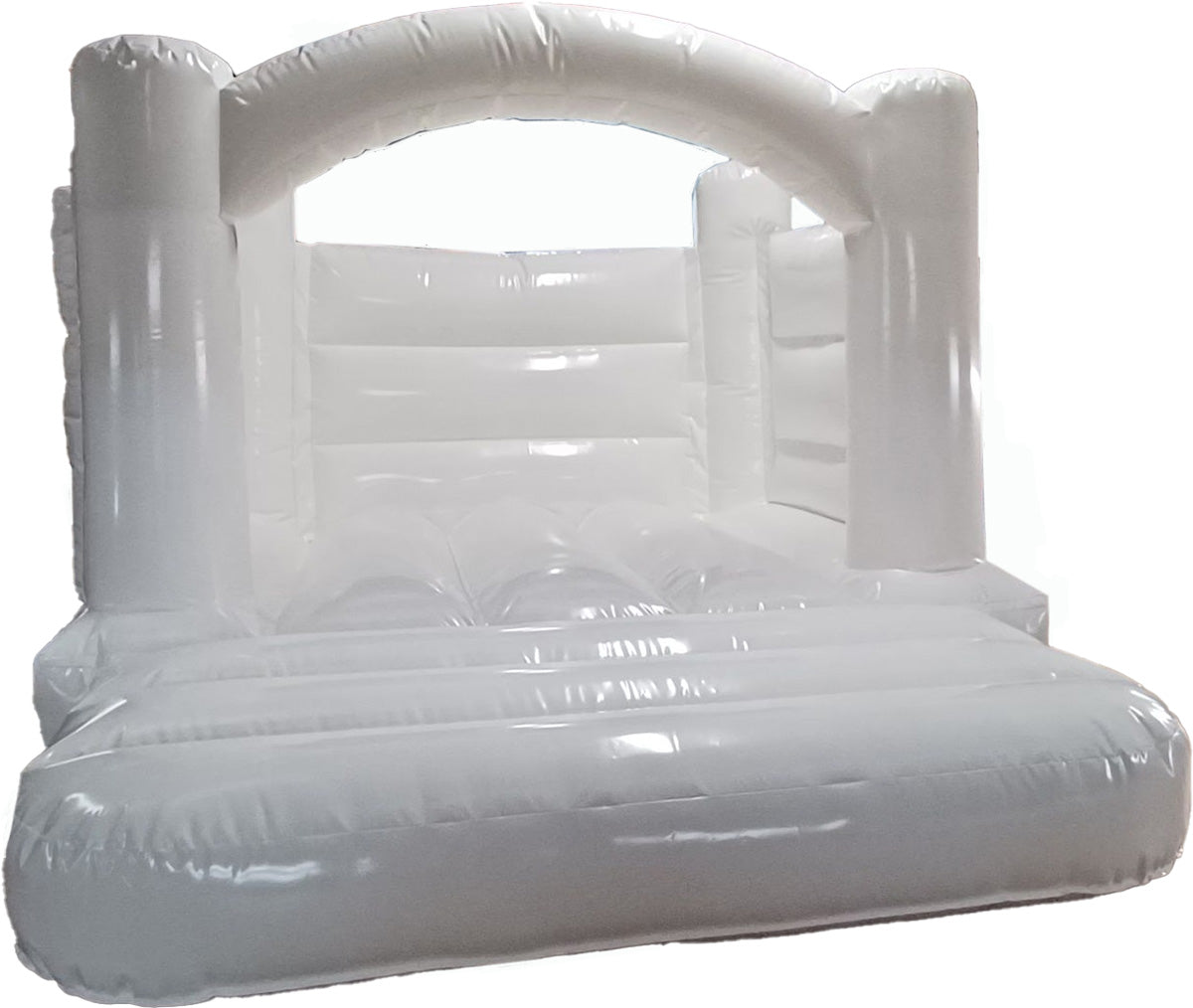 All White Commercial Bouncy Castle