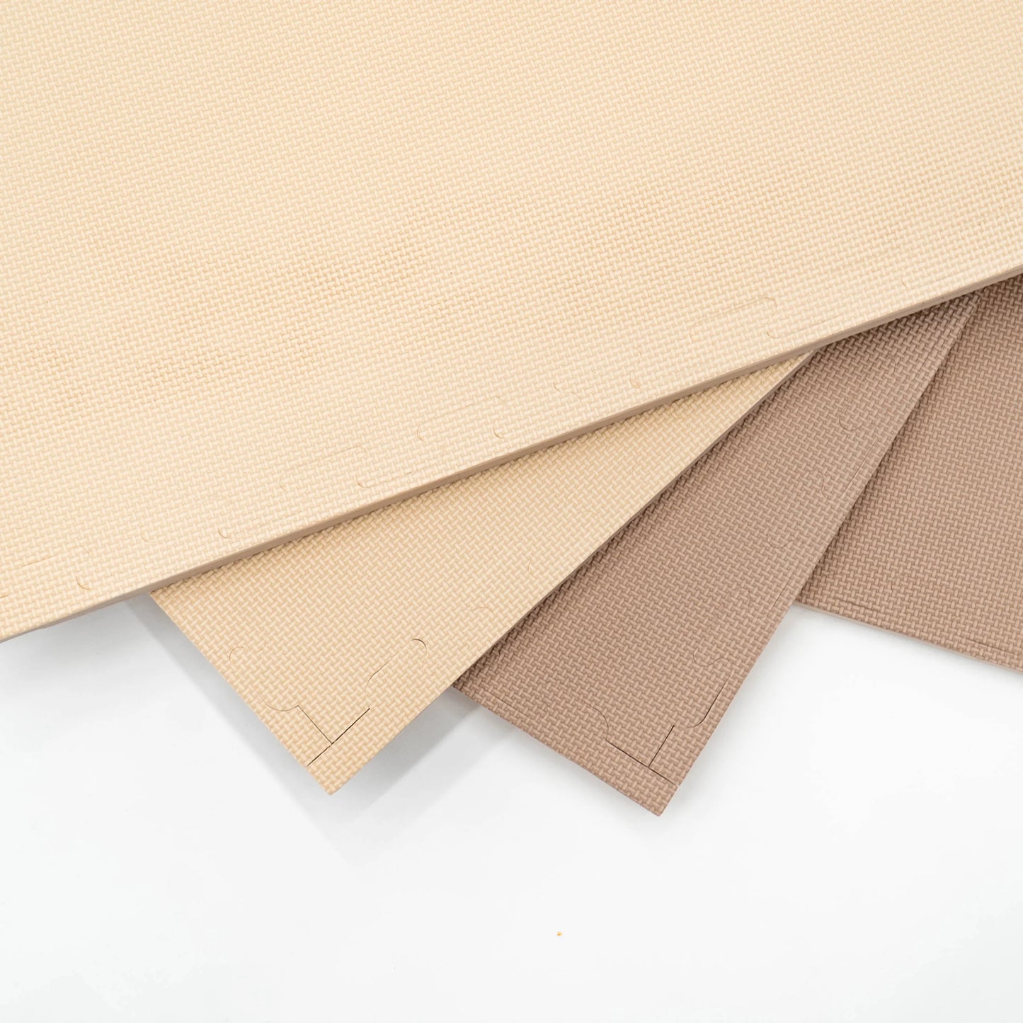 Puzzle Interlocking Mat -  Beige / Dark Beige