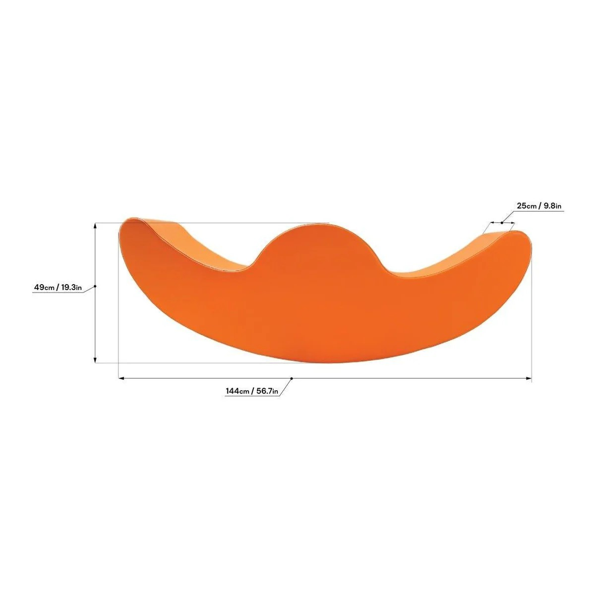 Double Long Rocker - Orange