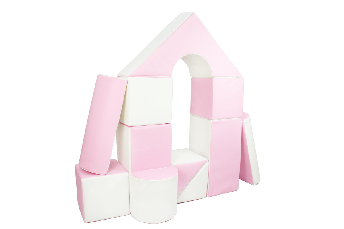 Block Set Pastel V 11 Block Set - Pastel Pink – Soft Play 2 You Ltd.