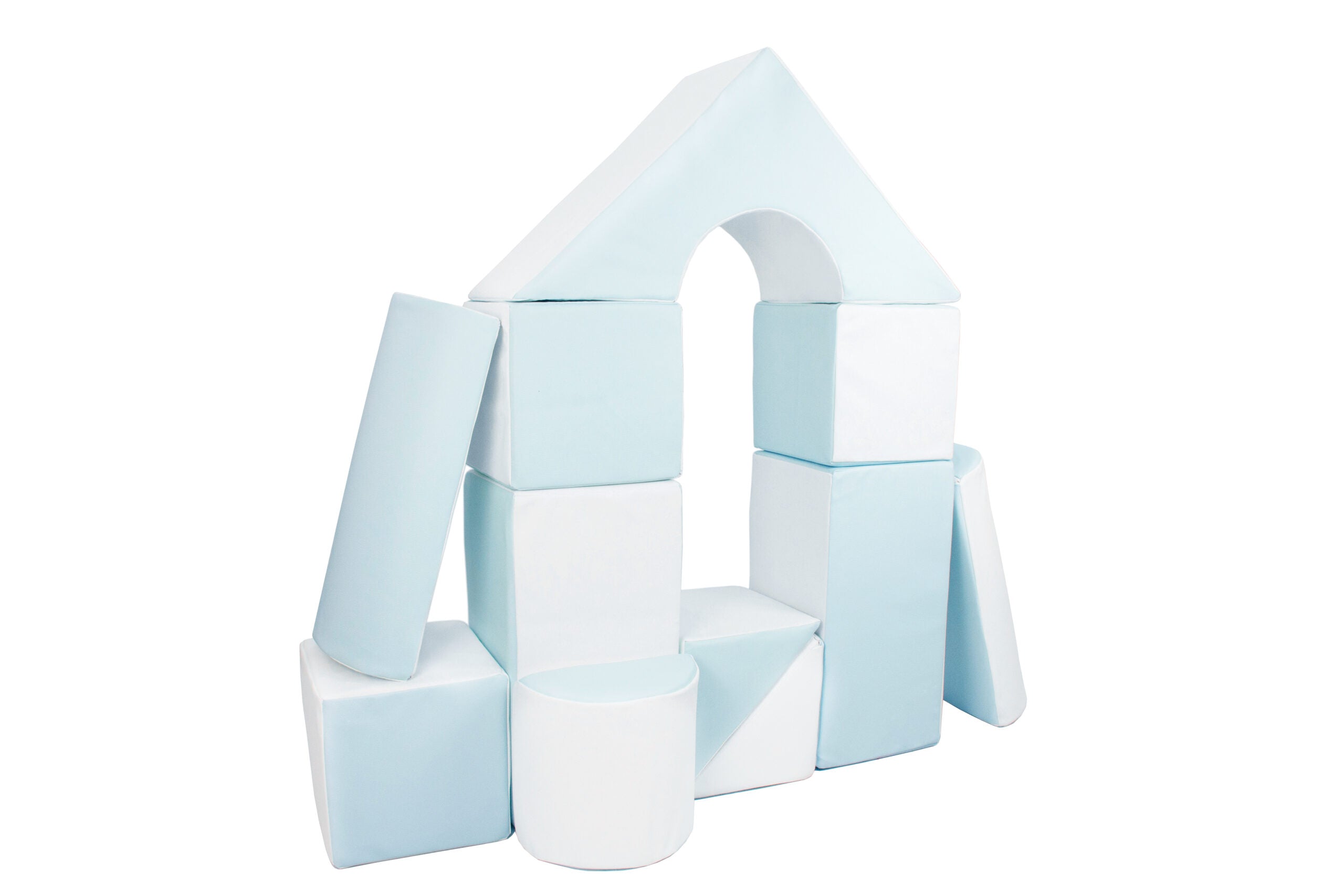 Block Set Pastel V 11 Block Set - Pastel Blue – Soft Play 2 You Ltd.