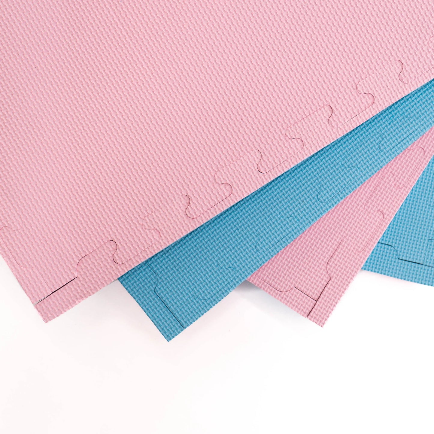 Puzzle Interlocking Mat -  Pink/Blue