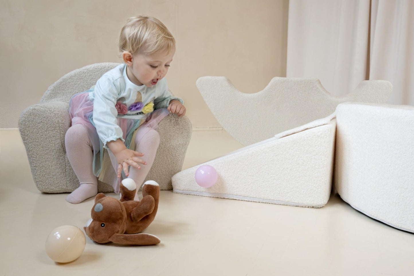 Bouclé Kids Armchair
