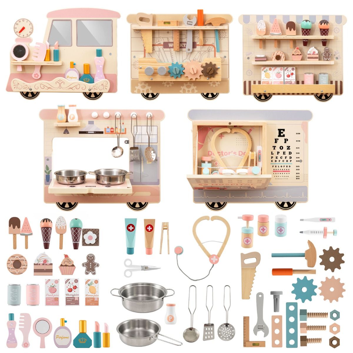 Role Play Soft Play Centre Montessori Wall Busy Board