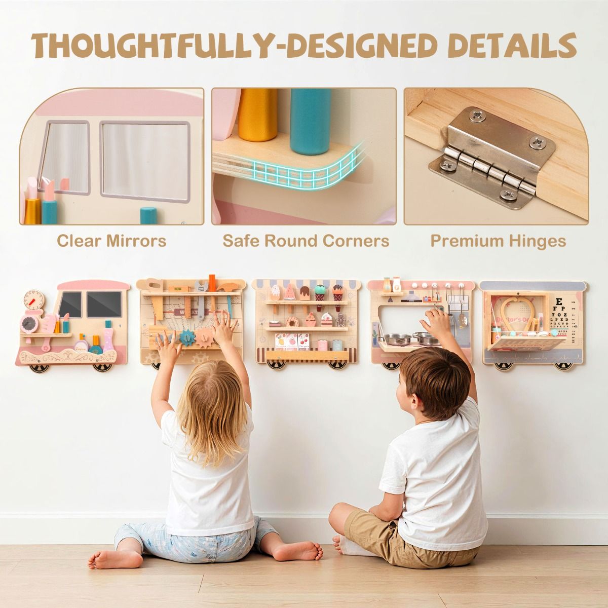 Role Play Soft Play Centre Montessori Wall Busy Board